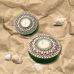 Rangoli Wooden T- Light Holder Set with 6 Soy Wax Candles